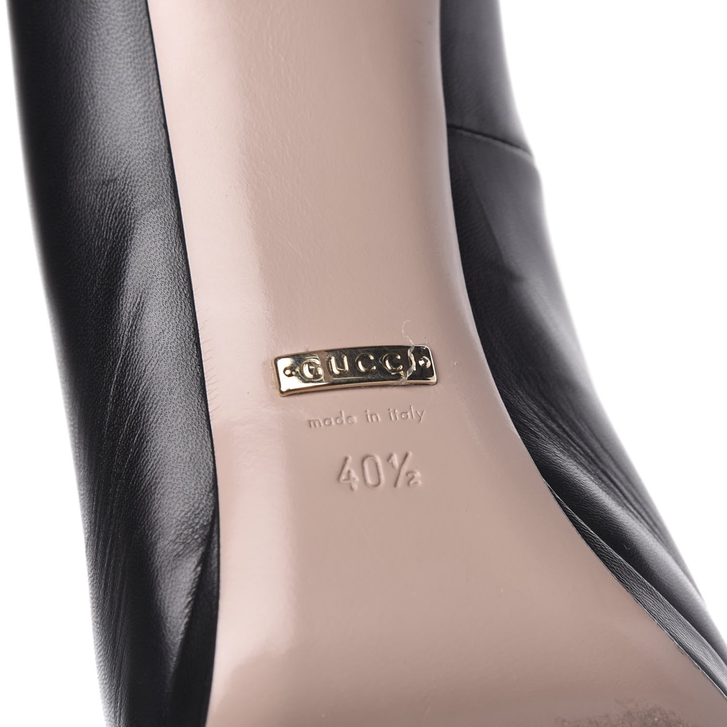 Gucci Malaga Kid Horsebit Peep Toe Pumps 40.5 Black 8 of 11