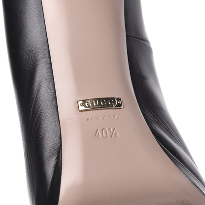 Gucci Malaga Kid Horsebit Peep Toe Pumps 40.5 Black 8 of 11