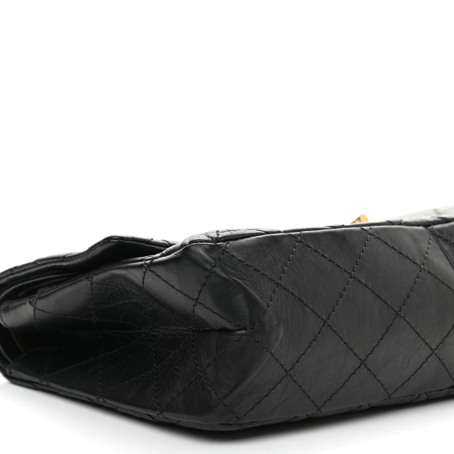 Aged Calfskin Quilted 2.55 Reissue 226 Flap Black