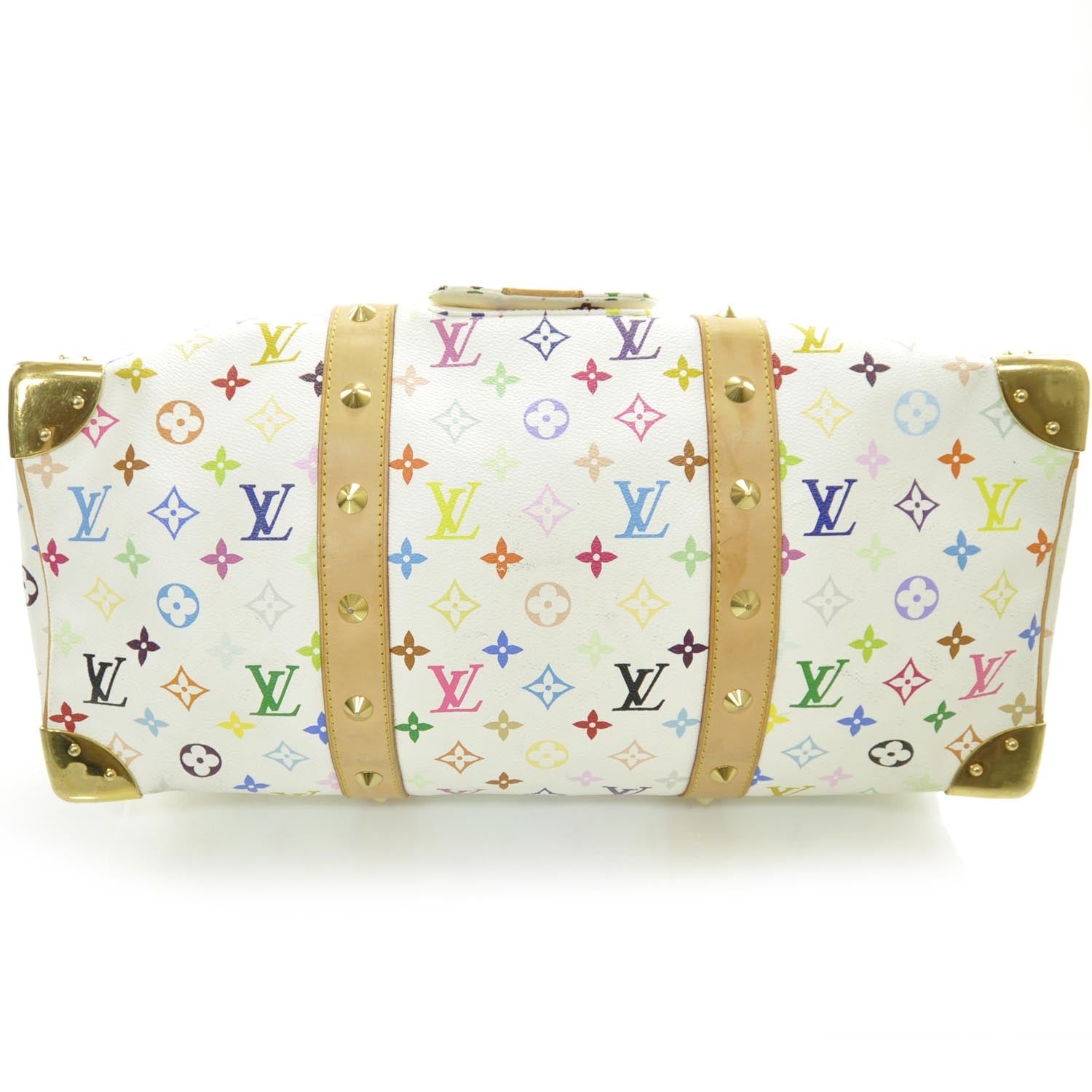 Louis Vuitton Monogram Multicolor Keepall 45 White 4 of 10