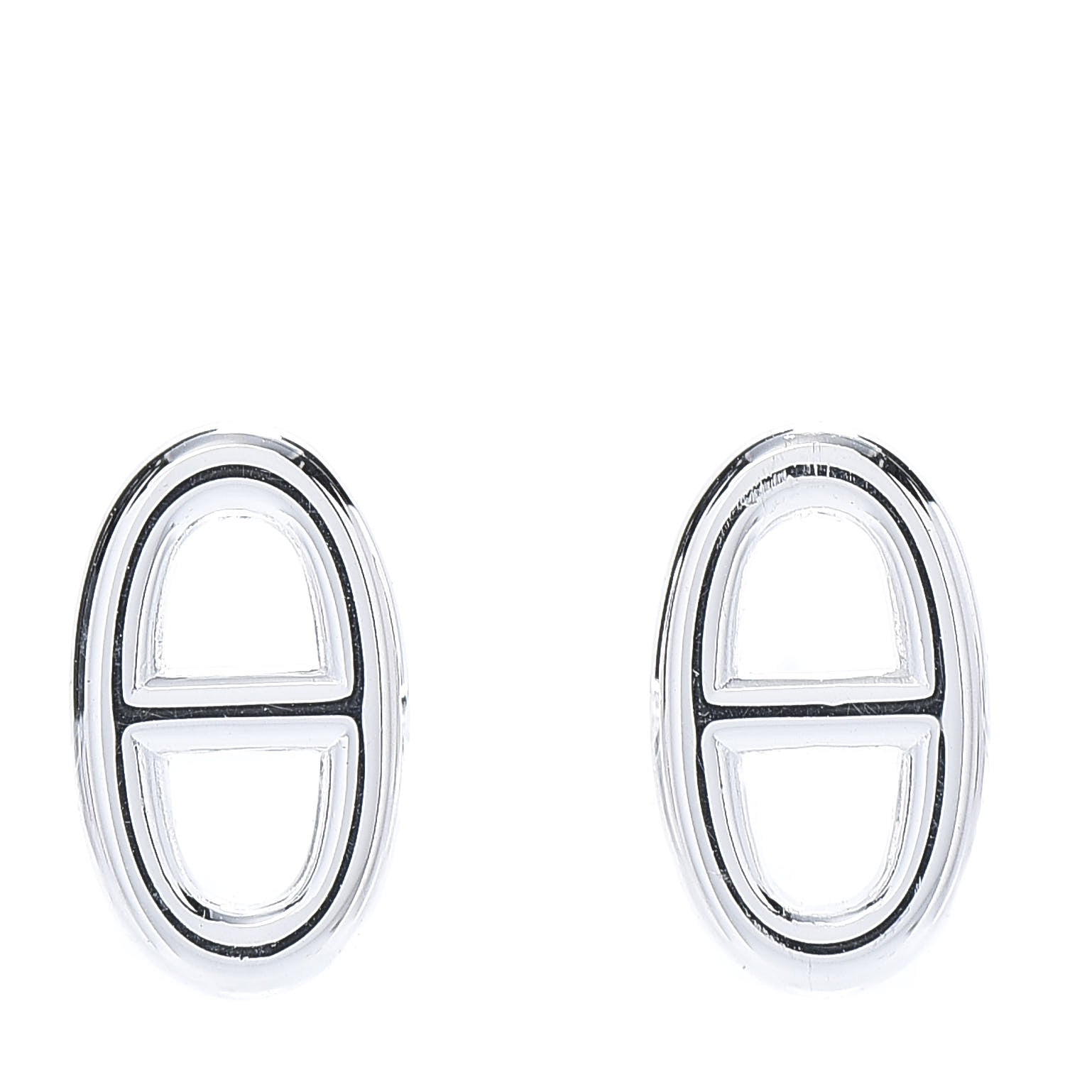 Hermes Sterling Silver TPM Farandole Earrings 1 of 6