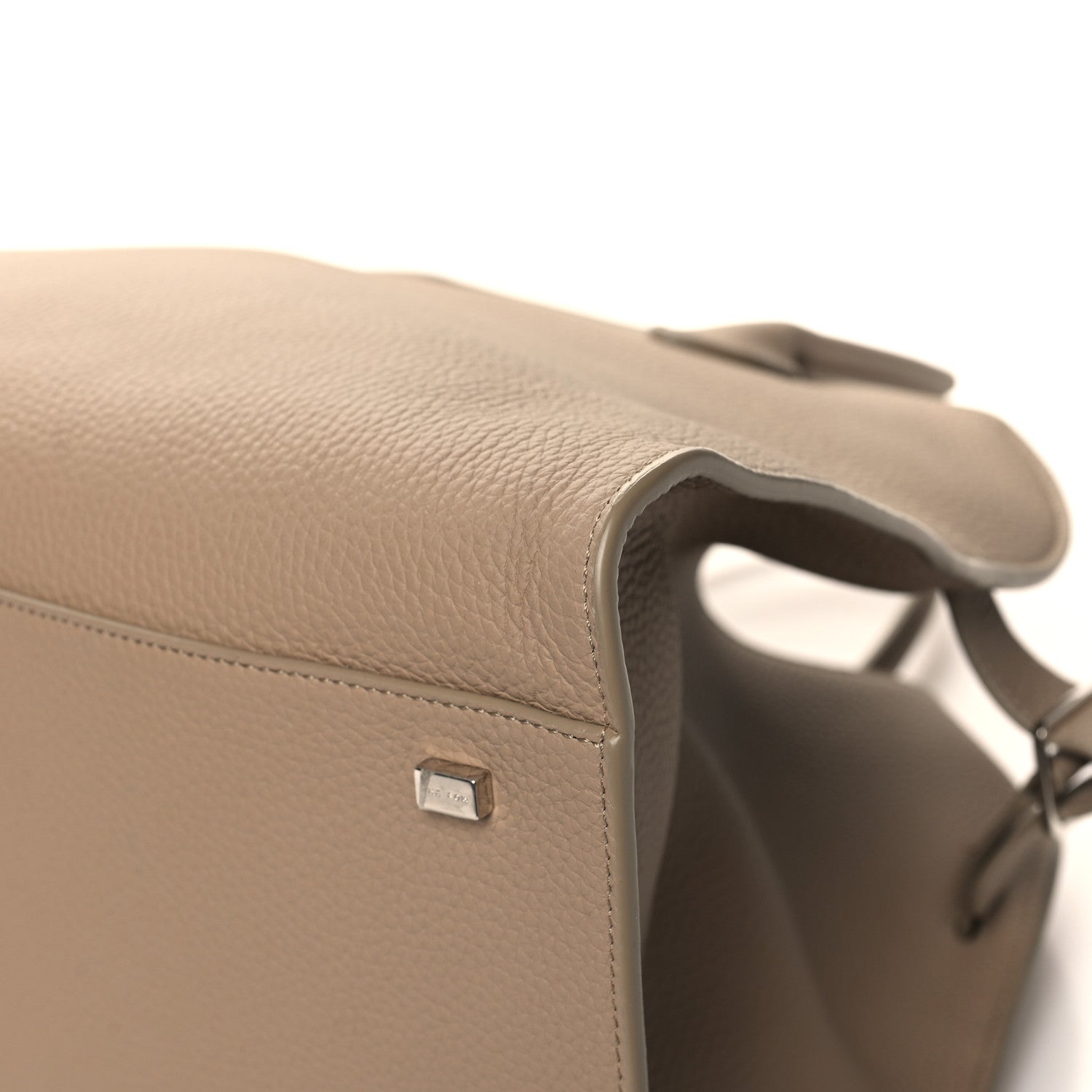 The Row Matte Grained Calfskin Soft Margaux 15 Dark Taupe 9 of 11