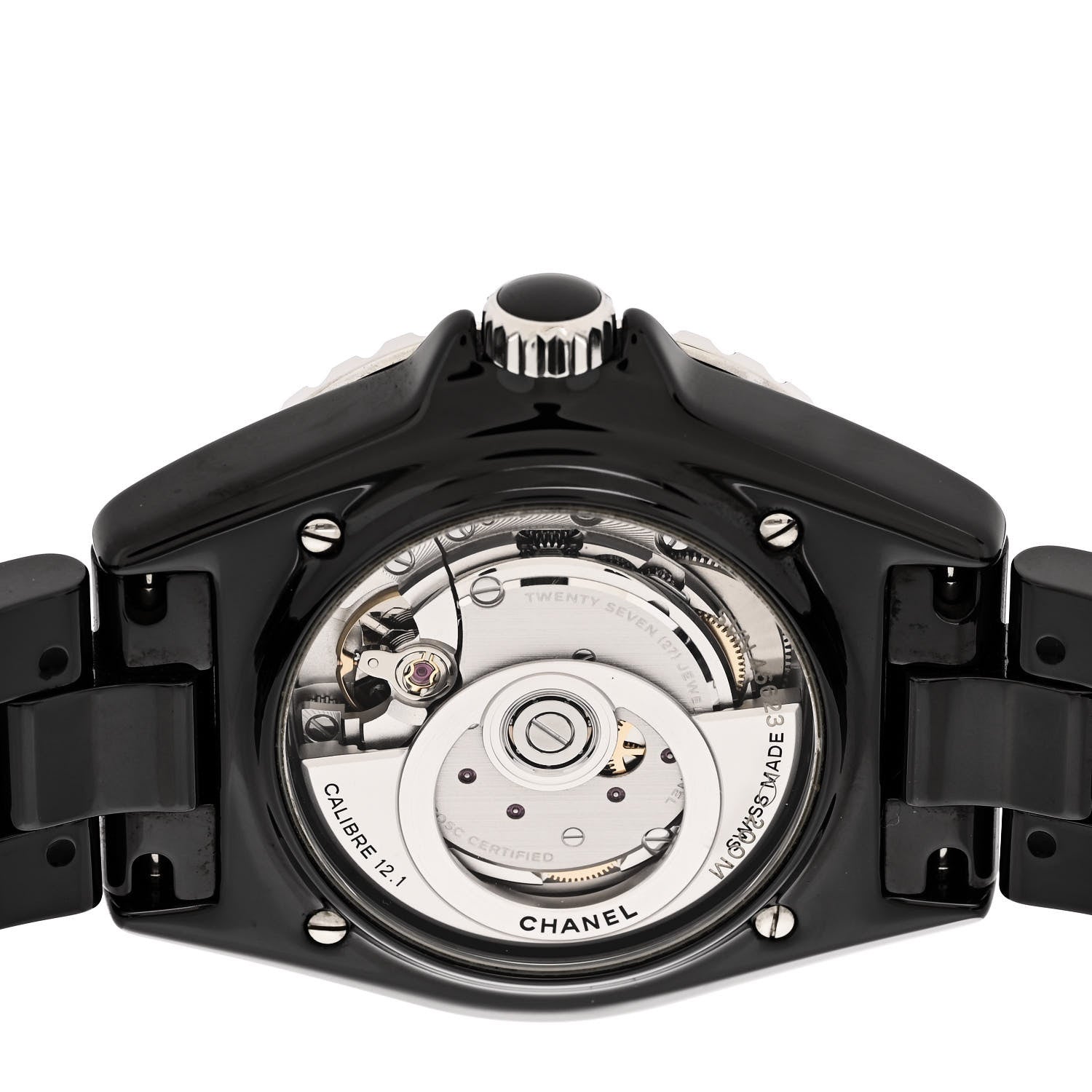 Chanel Stainless Steel Ceramic 38mm J12 Phantom Automatic Watch Black 4 of 5