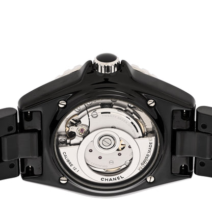 Chanel Stainless Steel Ceramic 38mm J12 Phantom Automatic Watch Black 4 of 5