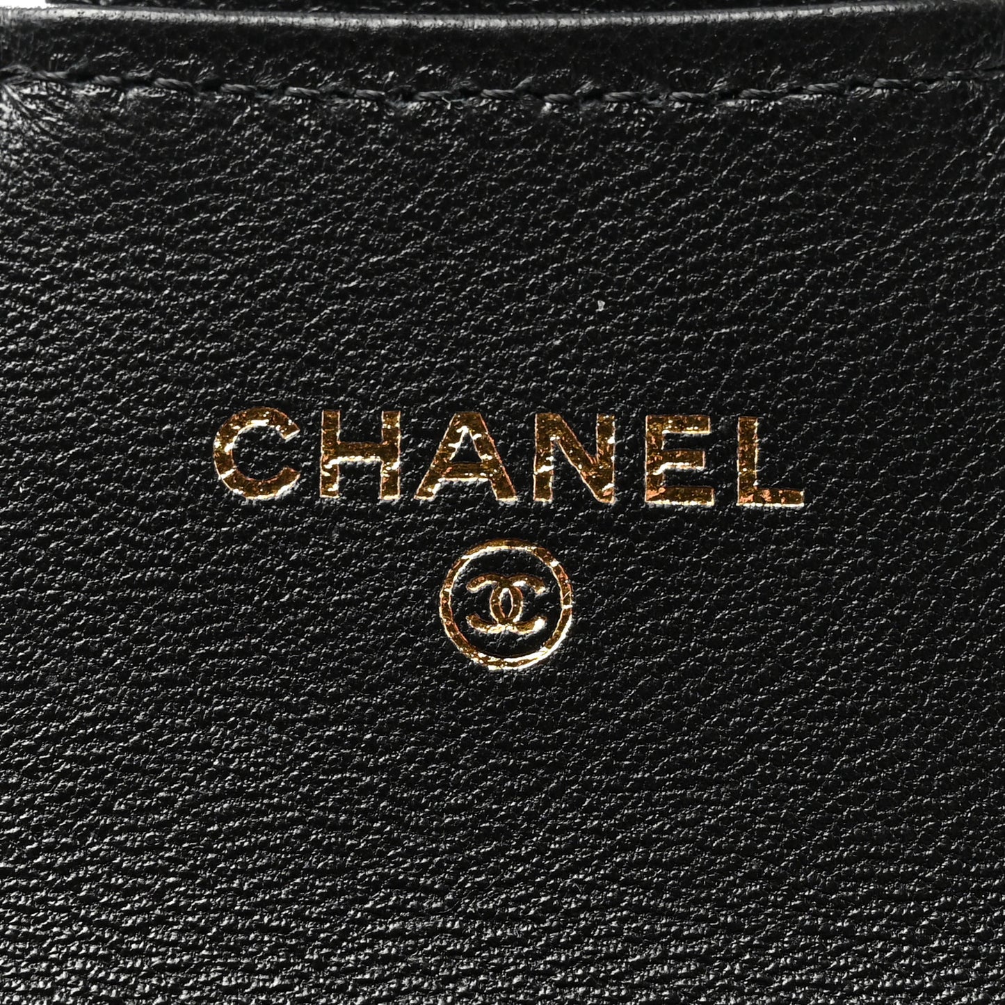 Lambskin Quilted Flap Card Holder Wallet Black