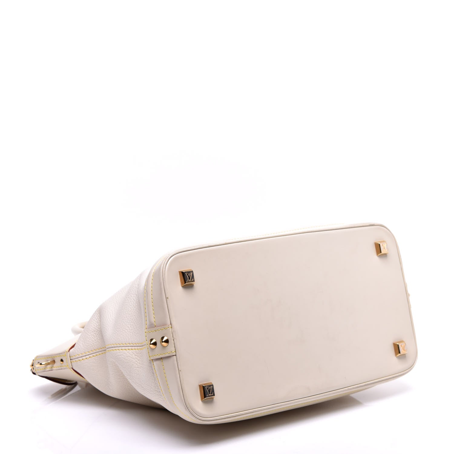 Louis Vuitton Suhali Lockit MM White 4 of 9