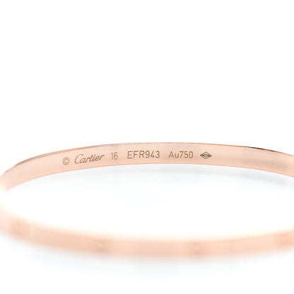 Cartier 18K Pink Gold Small LOVE Bracelet 16 4 of 5