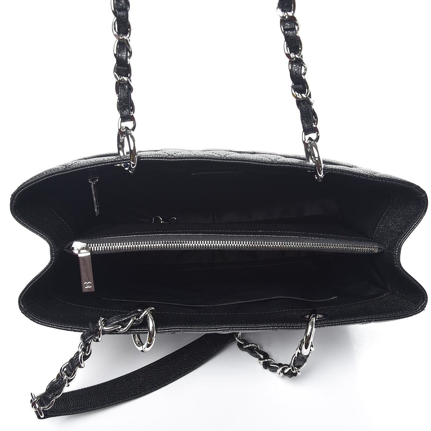 Caviar Quilted Grand Shopping Tote GST Black
