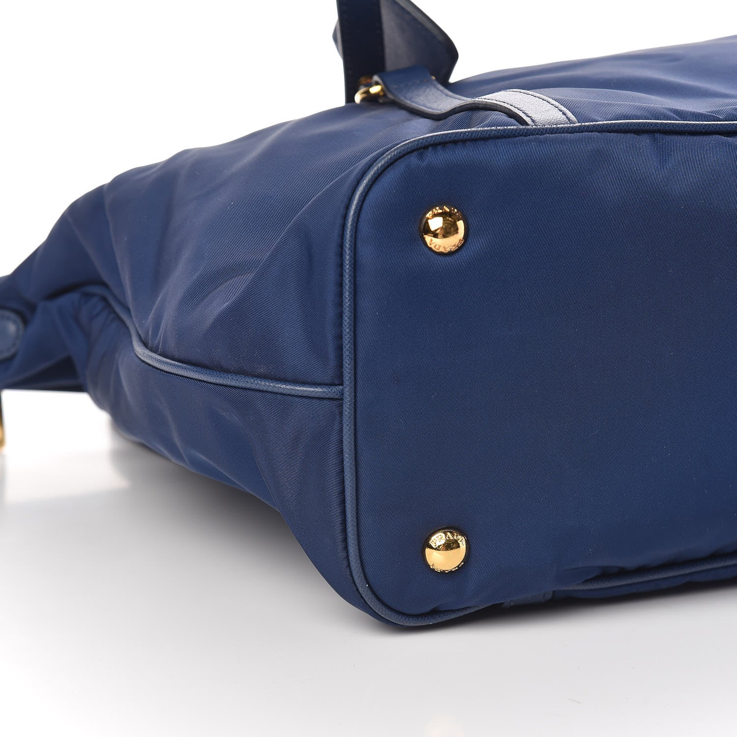 Prada Tessuto Nylon Saffiano Tote Bluette 5 of 10