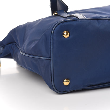 Prada Tessuto Nylon Saffiano Tote Bluette 5 of 10