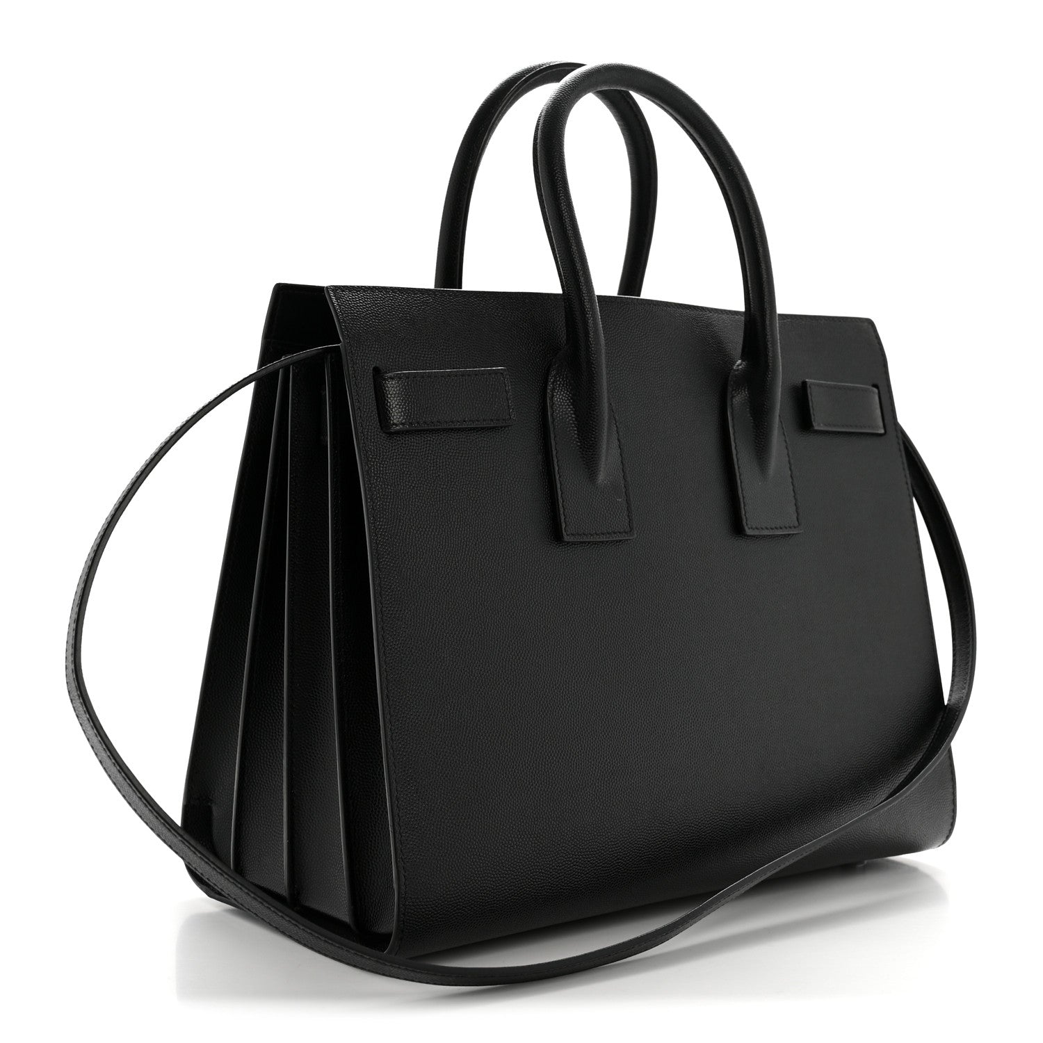 Saint Laurent Grained Calfskin Small Sac De Jour Black 4 of 16