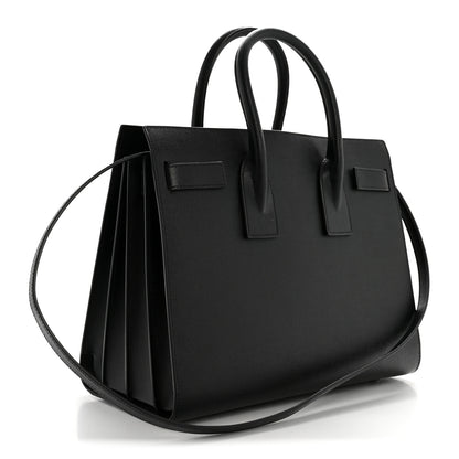 Saint Laurent Grained Calfskin Small Sac De Jour Black 4 of 16