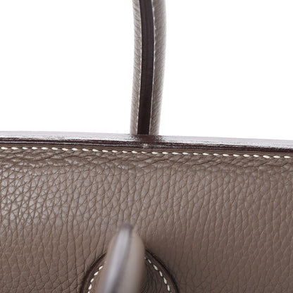 Hermes Taurillon Clemence JPG Birkin 42 Etoupe 16 of 16