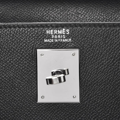 Hermes Epsom Kelly Retourne 32 Black 7 of 36