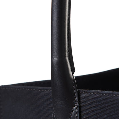 Versace Canvas Suppler Calfskin Cabas GV Signature Tote Black 13 of 13