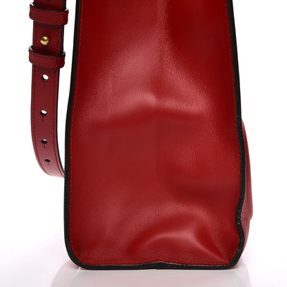 Gucci Calfskin GucciGhost Real Medium XL Tote Hibiscus Red 10 of 11