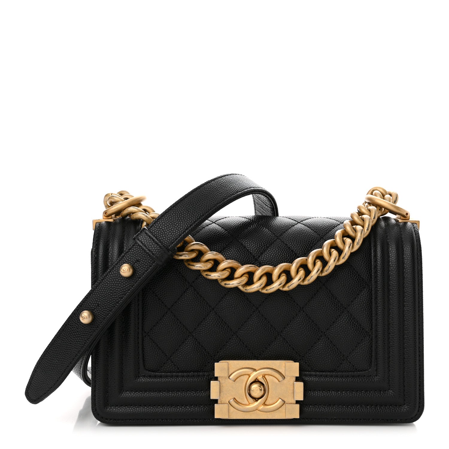 Chanel Caviar Quilted Small Boy Flap Black 1 of 12