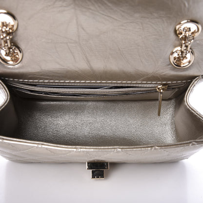 Chanel Aged Calfskin Quilted 2.55 Reissue Mini Flap Silver 4 of 10