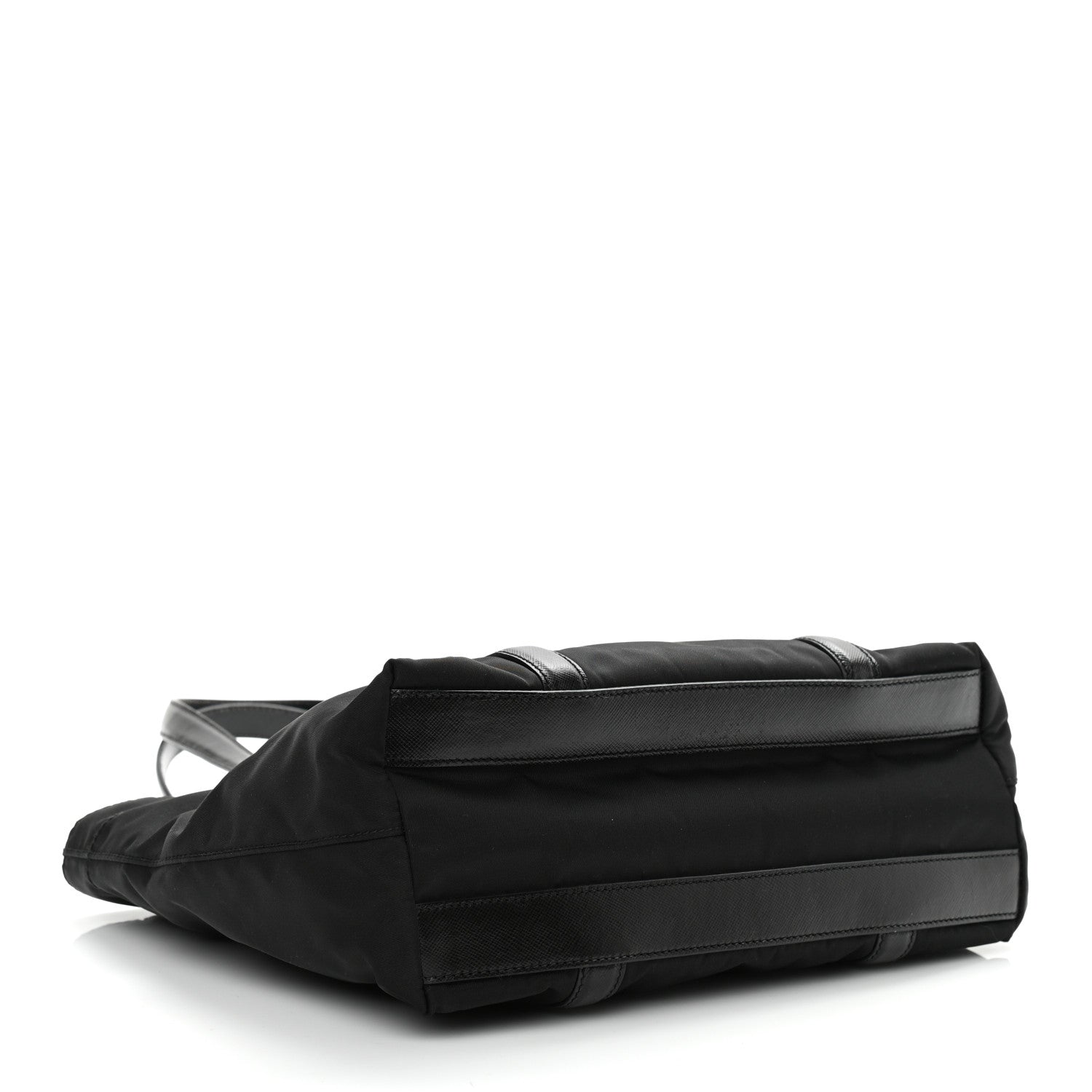 Prada Tessuto Nylon Saffiano Tote Black 4 of 10