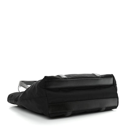Prada Tessuto Nylon Saffiano Tote Black 4 of 10