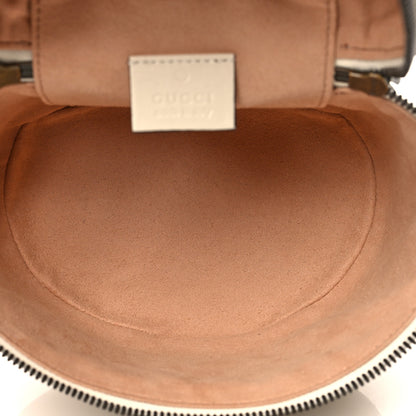 Gucci Calfskin Matelasse Mini GG Marmont Round Backpack White 5 of 10