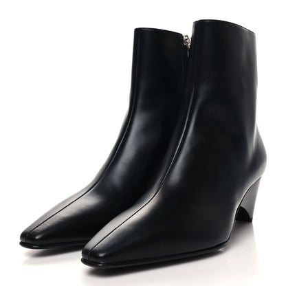 Hermes Calfskin Faveur 55 Low Boots 37 Black 3 of 8