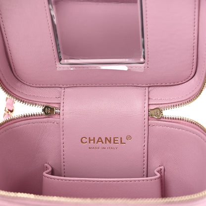 Chanel Caviar Quilted Small CC Vanity Case Pink 7 of 11
