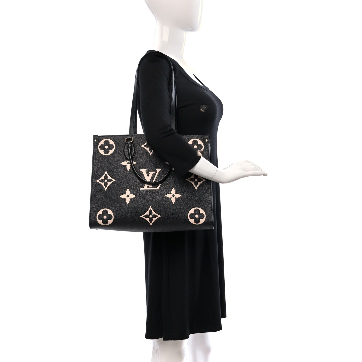 Empreinte Monogram Giant Onthego MM Black Beige