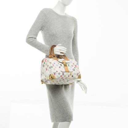 Louis Vuitton Monogram Multicolor Speedy 30 White 2 of 10