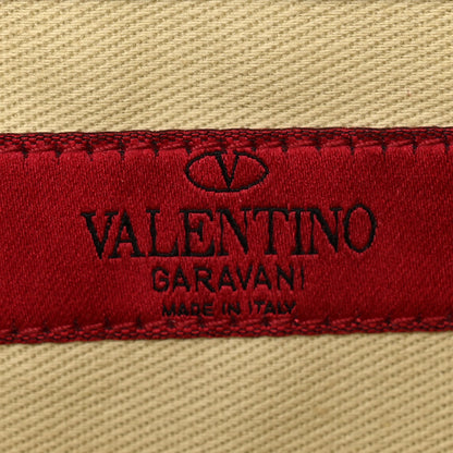 Valentino Garavani Vitello Large Rockstud Zip Wristlet Pouch Alpaca 6 of 7