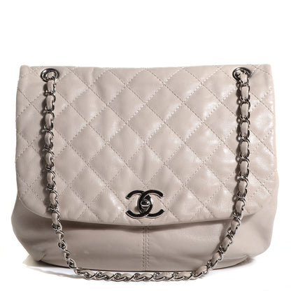 Chanel Calfskin Trianon Medium Flap Light Beige 1 of 9