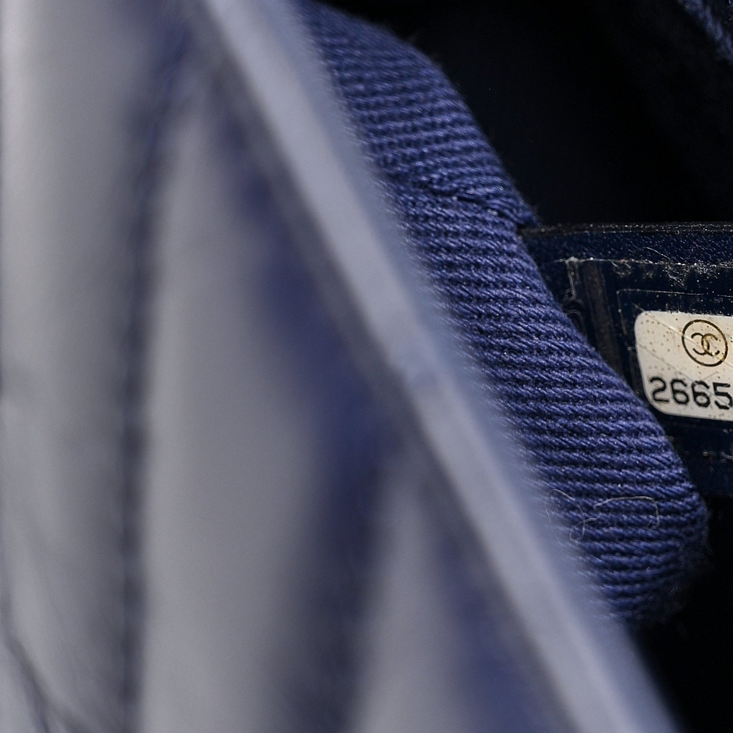 Aged Calfskin Chevron Quilted Small Coco Handle Flap Navy