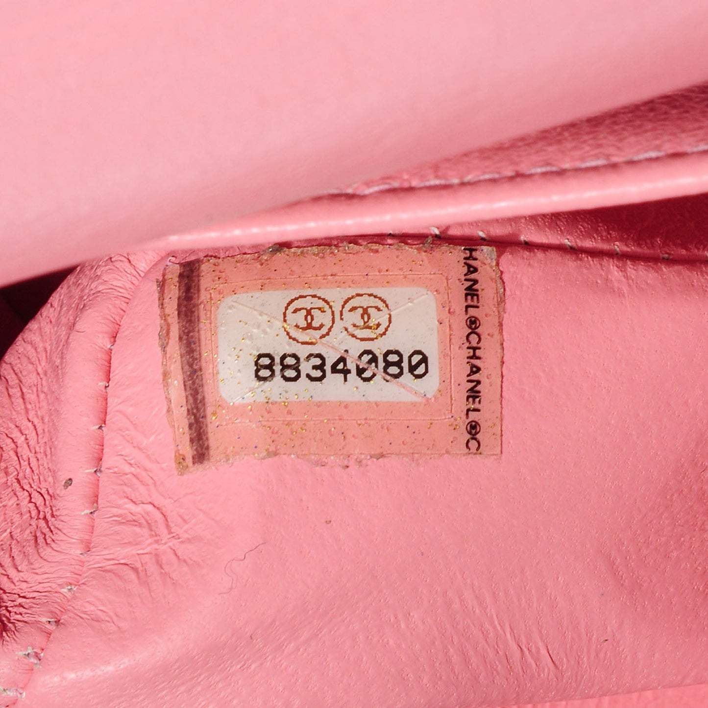 Caviar Quilted Medium Double Flap Pink