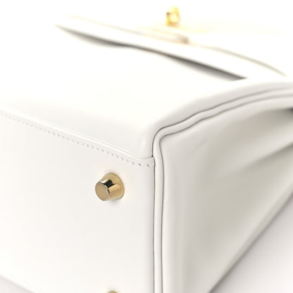Hermes Swift Kelly Retourne 25 New White 10 of 13