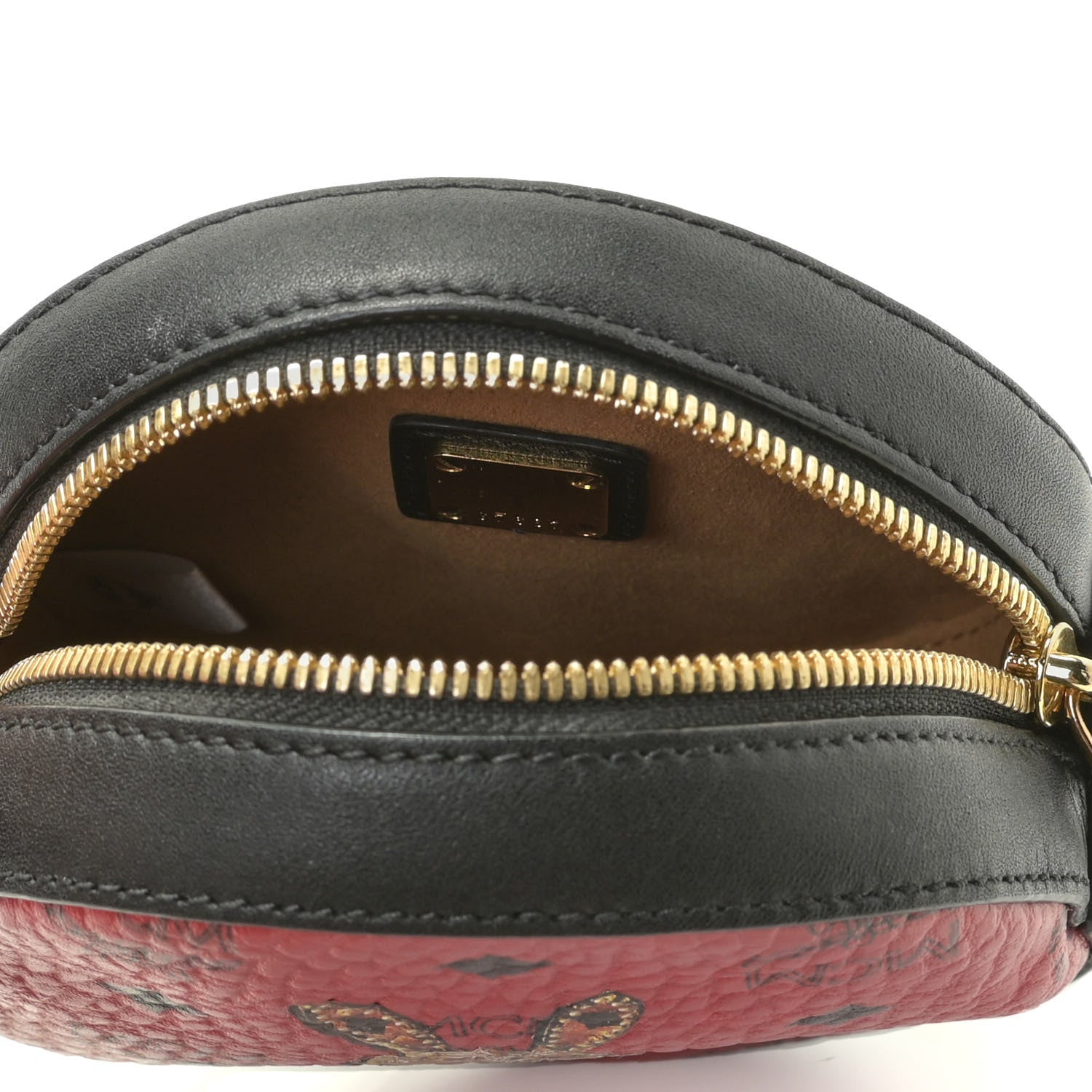 MCM Visetos Punk Rabbit Tambourine Small Crossbody Red 5 of 15