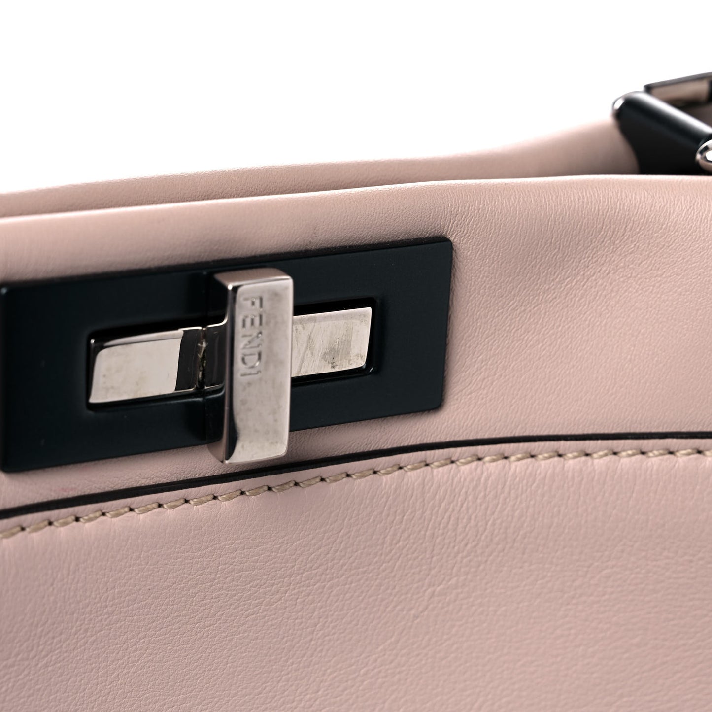 Vitello Seta Shiny Nappa Medium Peekaboo Iconic Satchel Soap Opale