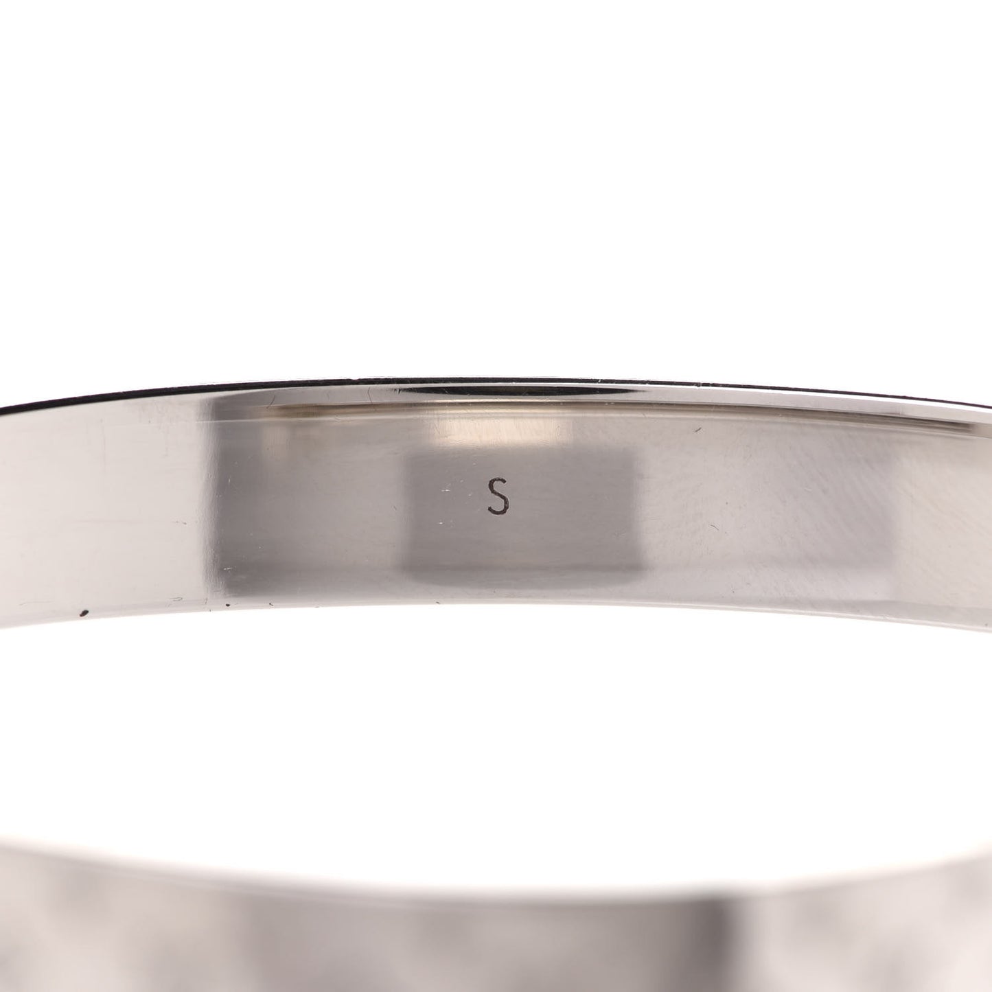 Brass Palladium Plated Nanogram Cuff S Silver