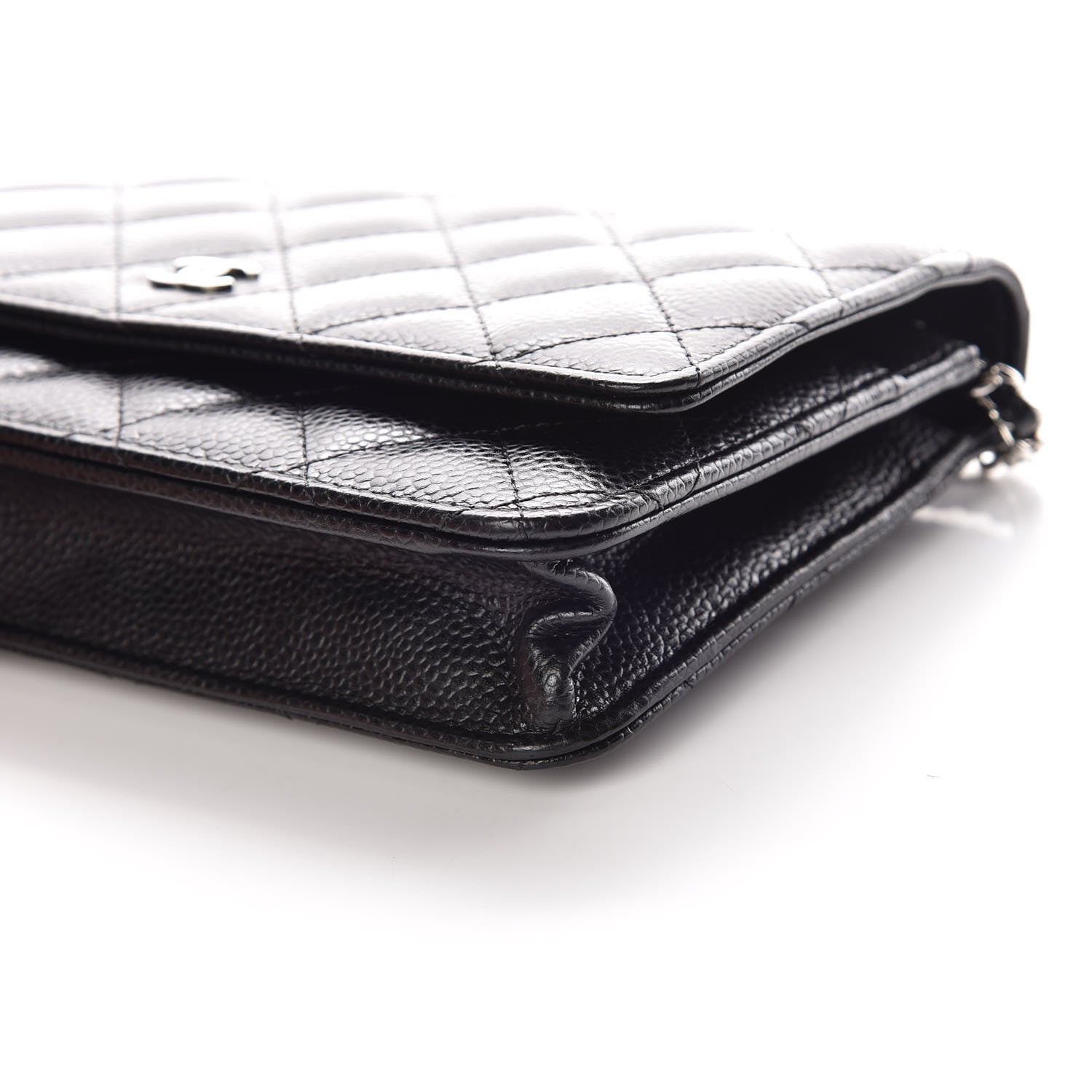 Chanel Caviar Quilted Wallet On Chain WOC Black 10 of 11