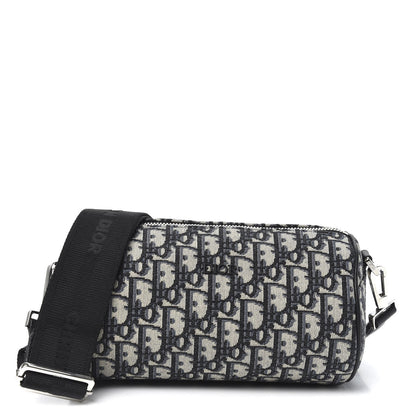 Christian Dior Oblique Roller Messenger Bag Blue 1 of 8