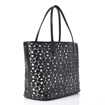 Givenchy Calfskin Lazer Cut Medium Antigona Tote Black White 2 of 10