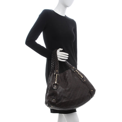 Gucci Guccissima Medium Pelham Shoulder Bag Dark Brown 2 of 10