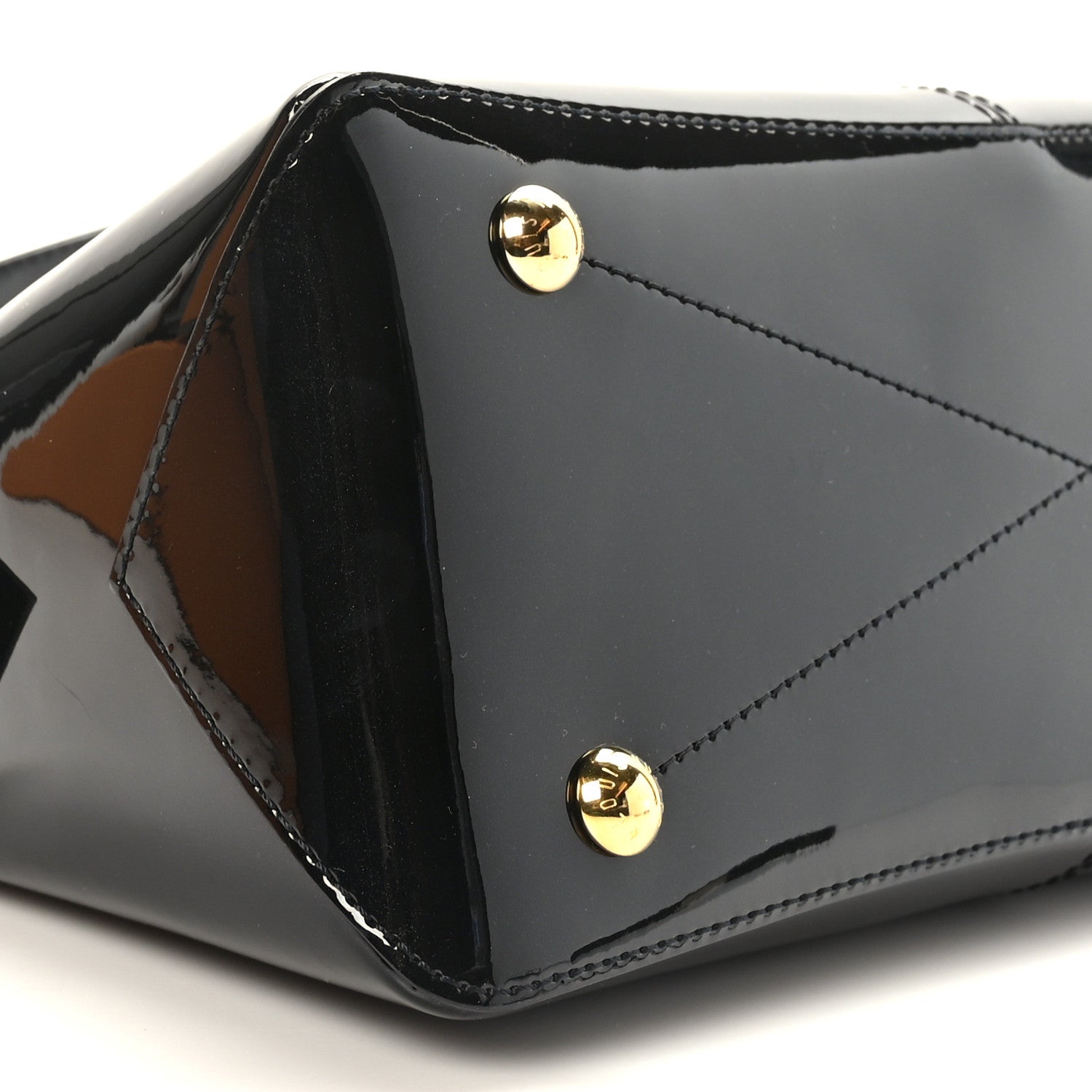 Louis Vuitton Patent Calfskin Miroir Tote Black 7 of 9
