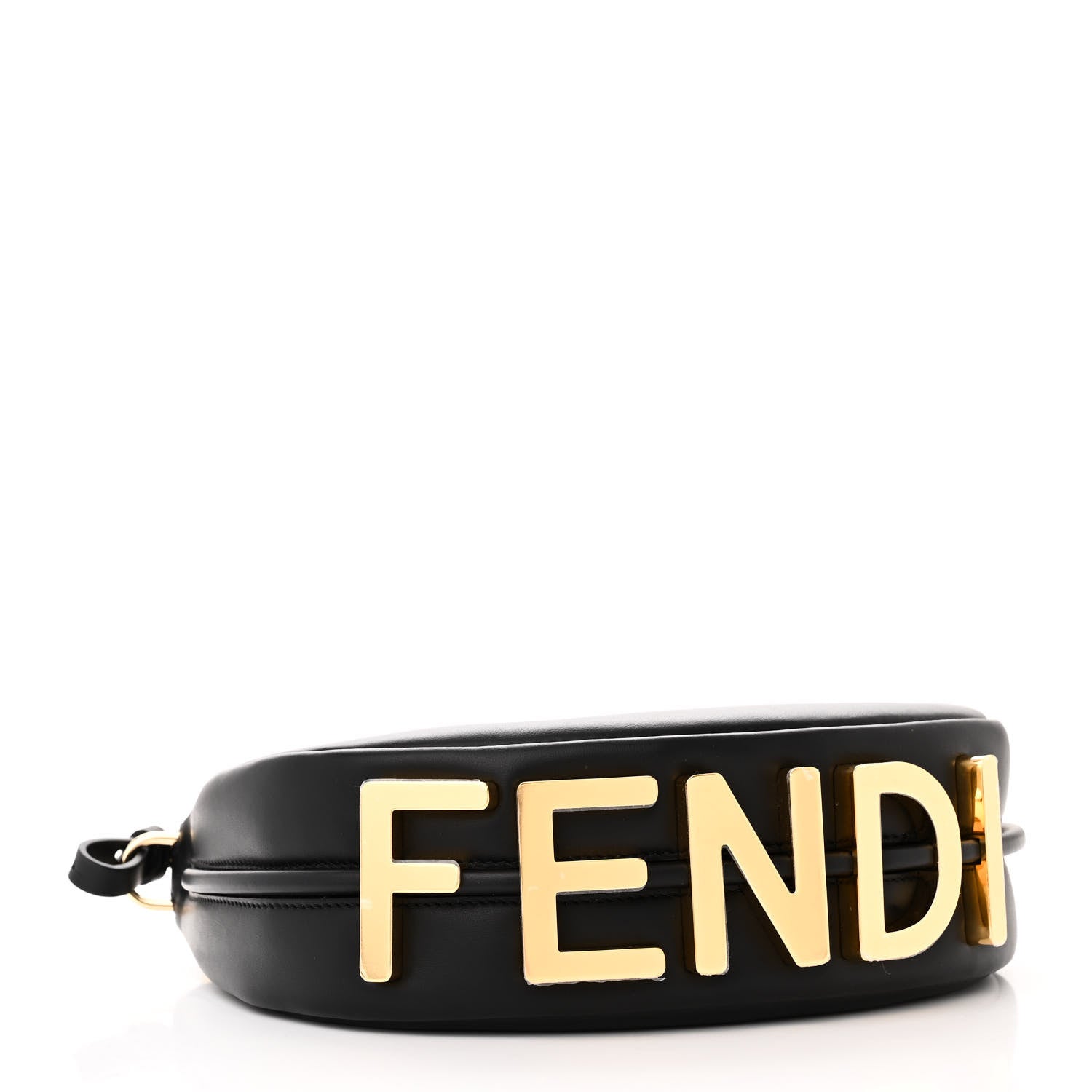 Fendi Vitello Grace Matte Mini graphy Hobo Bag Black 4 of 10