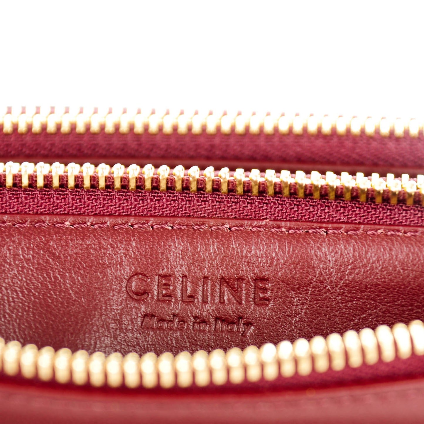 Smooth Lambskin Small Trio Crossbody Bag Burgundy