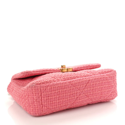 Chanel Metallic Tweed Quilted Medium Chanel 19 Flap Pink 4 of 9