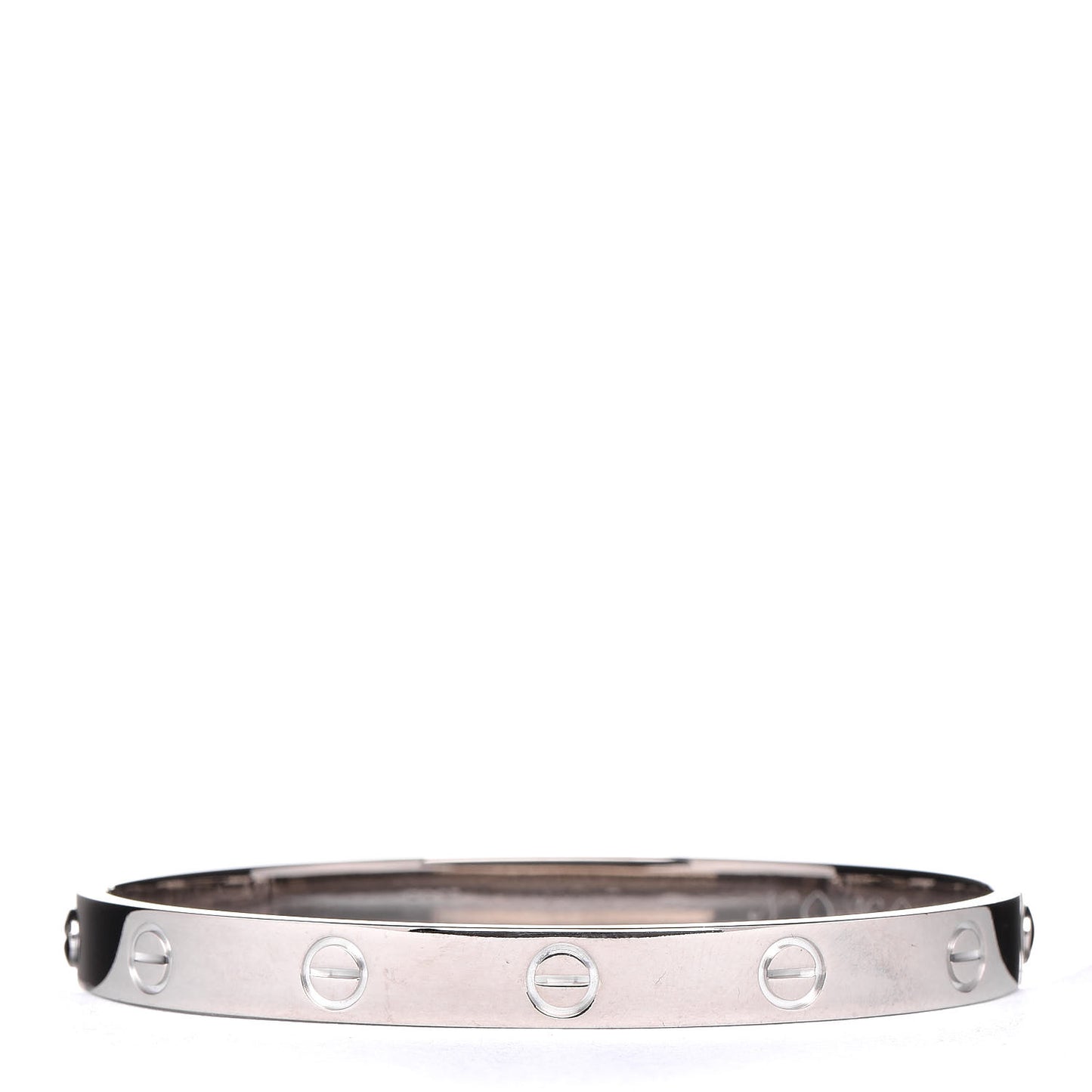 18K White Gold LOVE Bracelet 17