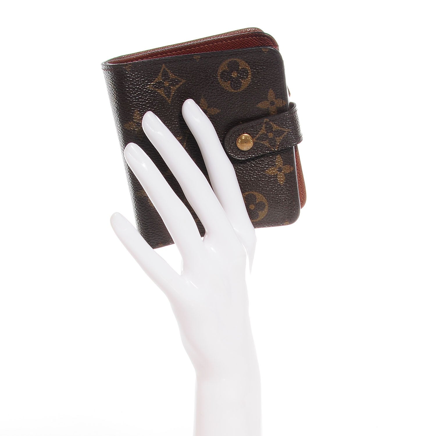 Louis Vuitton Monogram Compact Zippe Zipped Wallet 2 of 7