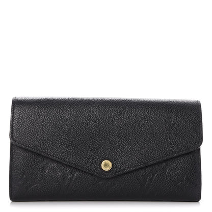 Louis Vuitton Empreinte Sarah Wallet NM Black 1 of 7