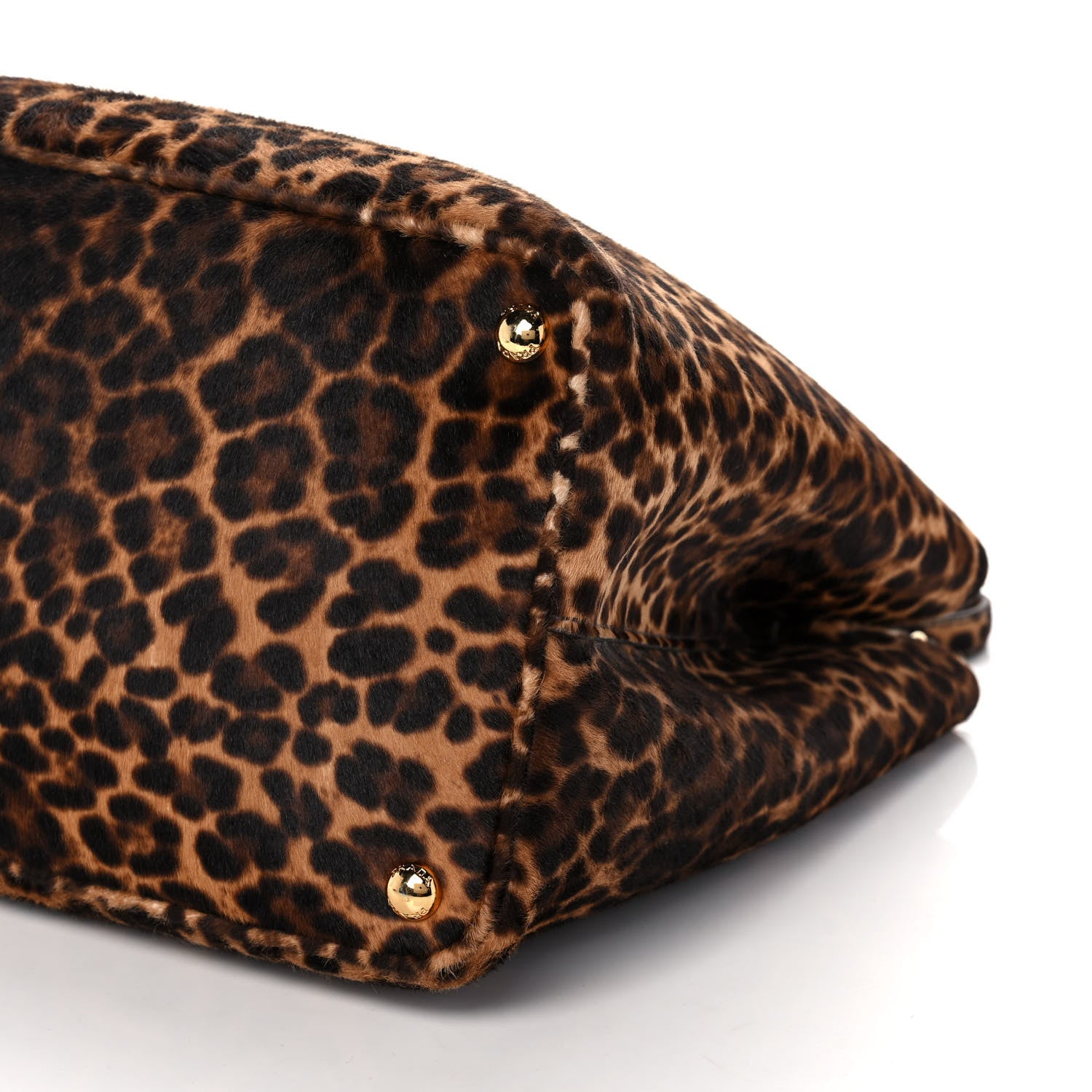 Prada Calf Hair Leopard Print Shoulder Bag Avorio 9 of 9