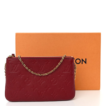 Louis Vuitton Empreinte Double Zip Pochette Cherry Berry 11 of 11